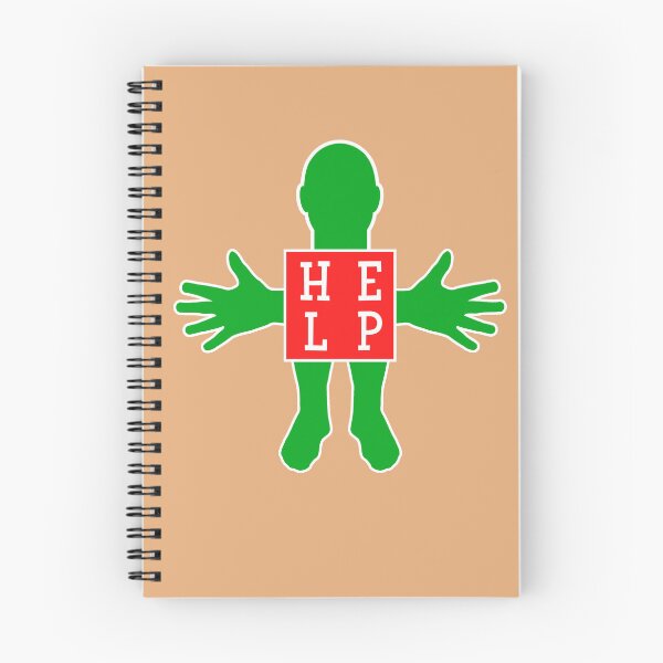 Item preview, Human figure - HELP - Red and green colors - Slab font designed and sold by RainbowWordLand.