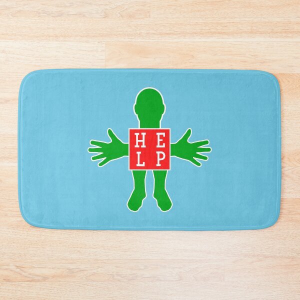 Item preview, Human figure - HELP - Red and green colors - Slab font designed and sold by RainbowWordLand.