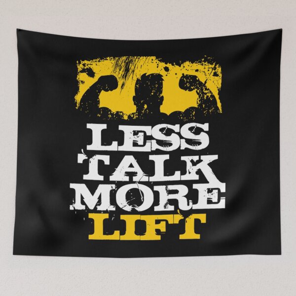 Item preview, Less Talk More Lift - Gym funny designed and sold by LiveASsky.