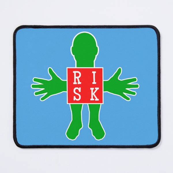 Item preview, Human figure - RISK - Red and green colors - Slab font designed and sold by RainbowWordLand.