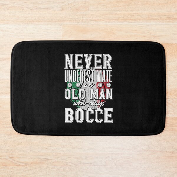 Item preview, Bocce Ball Player Boules Never Underestimate An Old Man Pun designed and sold by ShopTheStyle.