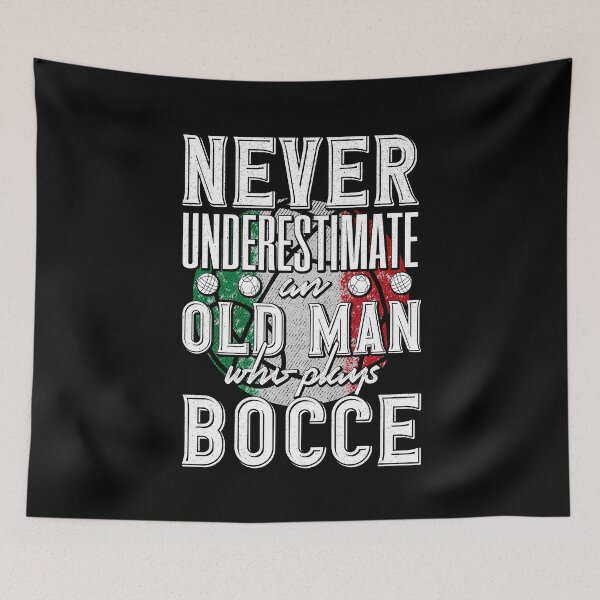 Item preview, Bocce Ball Player Boules Never Underestimate An Old Man Pun designed and sold by ShopTheStyle.