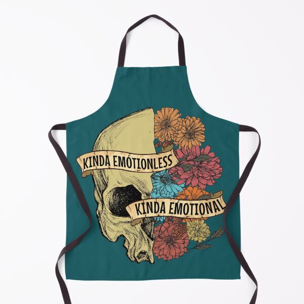 Item preview, Kinda Emotionless, Kinda Emotional - retro floral skull designed and sold by JuliaPop.