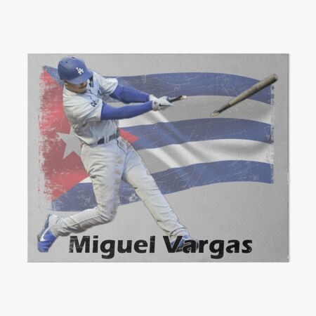 Miguel Vargas baseball Paper Poster Dodgers 6 - Miguel Vargas Mlb Baseball  - T-Shirt