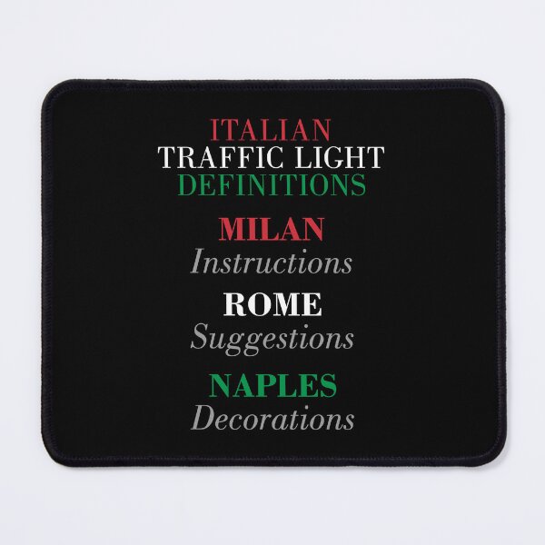 Item preview, Italian traffic light definitions designed and sold by x1brett.