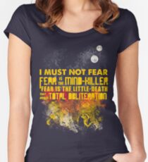 Litany Against Fear Women's Fitted Scoop T-Shirt