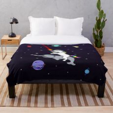 Unicorn Reiten Narwhal im Raum Fleecedecke