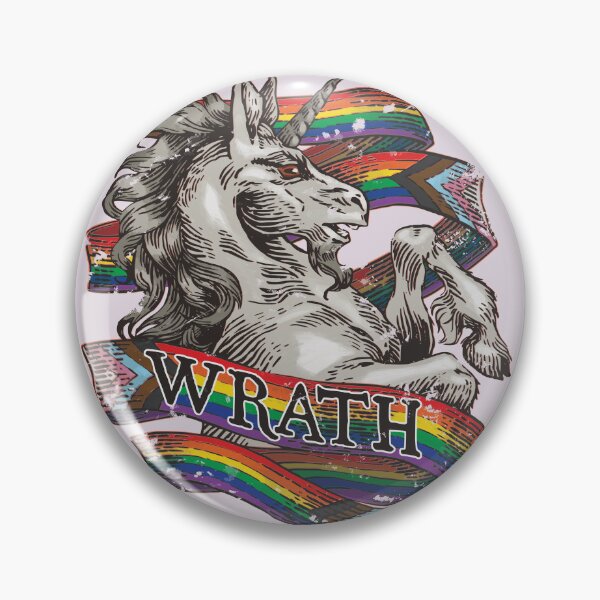 Item preview, Wrath Unicorn -  LGBTQ Pride Flag designed and sold by StillWinter.