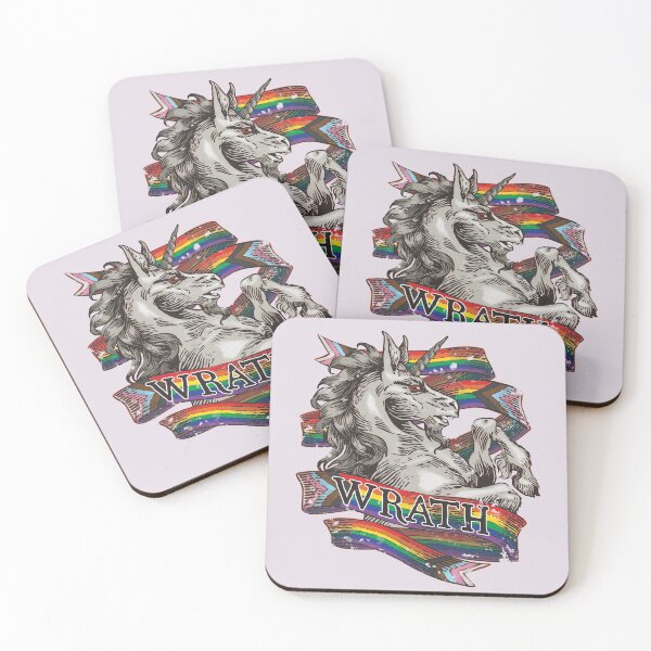 Item preview, Wrath Unicorn -  LGBTQ Pride Flag designed and sold by StillWinter.