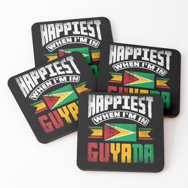 Item preview, Guyana Guyanese Guyana Flag Happiest When Im In Guyana designed and sold by ShopTheStyle.