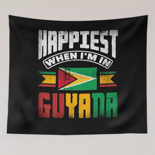 Item preview, Guyana Guyanese Guyana Flag Happiest When Im In Guyana designed and sold by ShopTheStyle.