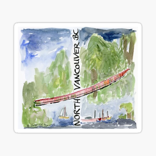 Hi from North Vancouver I Sticker