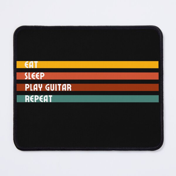 Item preview, Eat Sleep Play Guitar Repeat Retro design designed and sold by TreetopStudios.