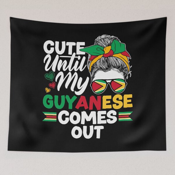 Item preview, Guyana Guyanese Guyana Flag Cute Until My Guyanese Comes Out designed and sold by ShopTheStyle.