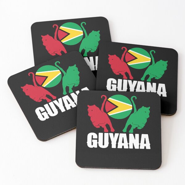 Item preview, Guyana Flag Guyanese National Animal Jaguar Silhouette designed and sold by ShopTheStyle.