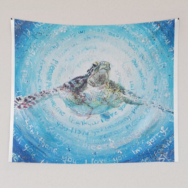 Item preview, Hooponpono Turtle For Abundance Im Sorry, Please Forgive Me,  Thank You, I Love You designed and sold by saraperry.