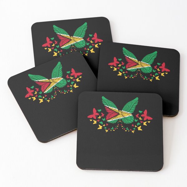 Item preview, Guyana Guyanese Guyana Flag Butterflies designed and sold by ShopTheStyle.