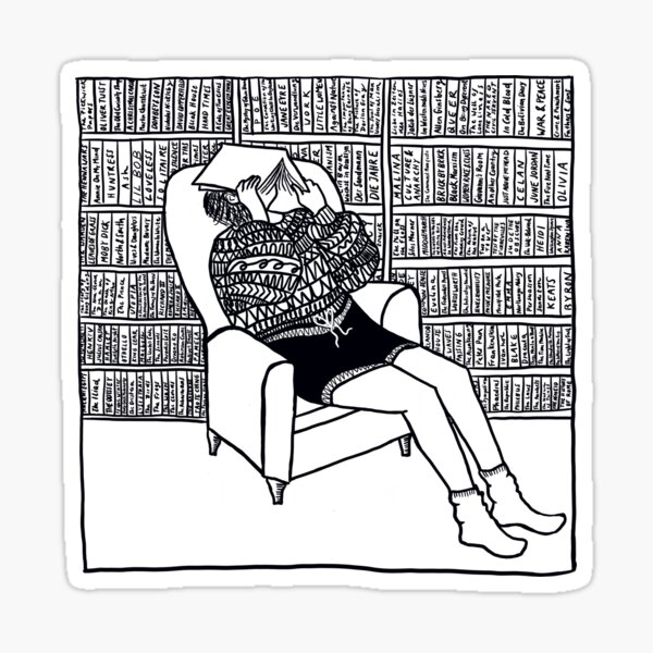 Vista previa del artículo con la obra «Depresión de lectura», diseñado y vendido por atlaswishlist.