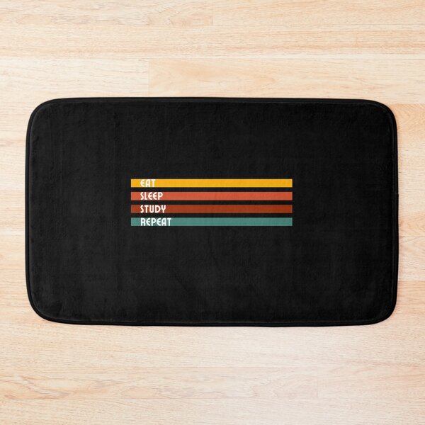Item preview, Eat Sleep Study Repeat Retro design designed and sold by TreetopStudios.