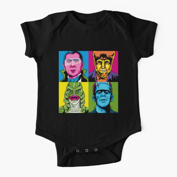 Pop Monster Short Sleeve Baby One-Piece