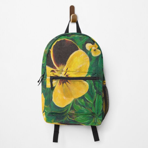Item preview, Yellow Pansy oil painting designed and sold by SemaMartinArt.