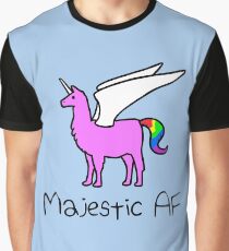 Majestätisches AF-Rosa Llamacorn Grafik T-Shirt