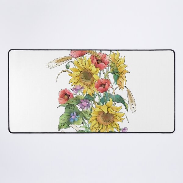 Item preview, Watercolor Open Book with Sunflowers and Poppies designed and sold by Pavnud.