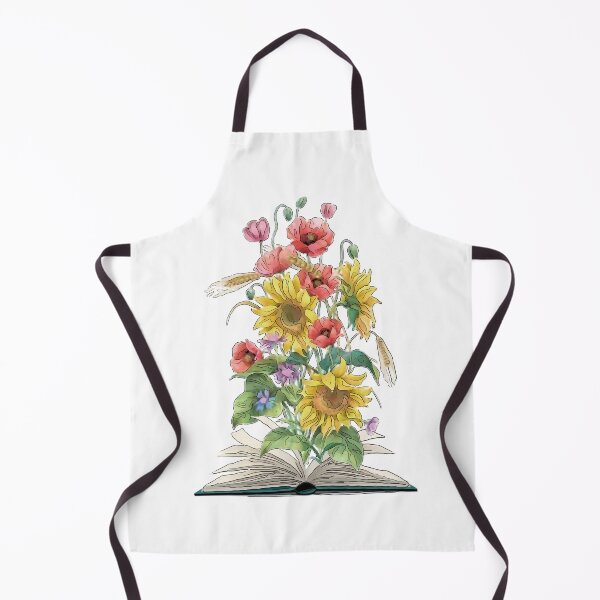 Item preview, Watercolor Open Book with Sunflowers and Poppies designed and sold by Pavnud.
