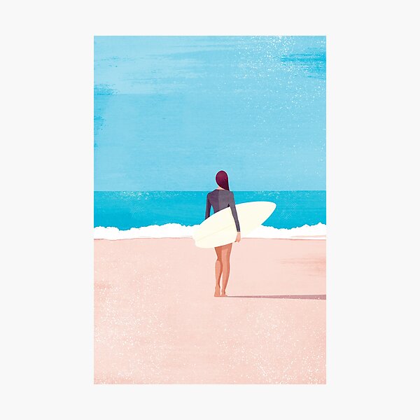 Item preview, Surfer girl designed and sold by SurfolioPrints.
