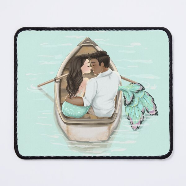 Item preview, Couple Mermaid Valentines Day Love Romantic Night Engagement Anniversary Marriage designed and sold by CreativeBu.