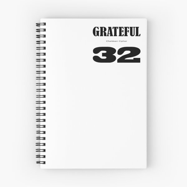 Item preview, Grateful Chaldean cipher 32 designed and sold by Scrambledwords.