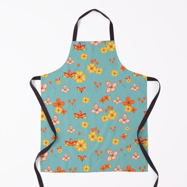 Item preview, Fun bright flowers on a beautiful aqua background. (1039) designed and sold by lcsmithdesigns.