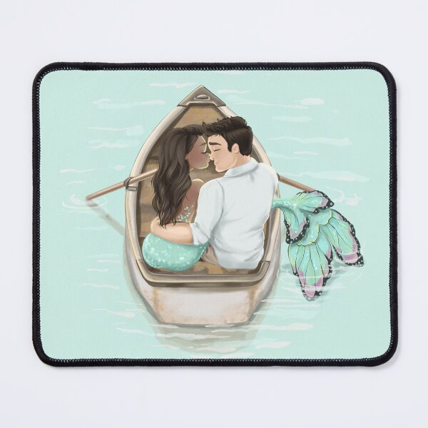 Item preview, Couple Mermaid Valentines Day Love Romantic Night Engagement Anniversary Marriage designed and sold by CreativeBu.