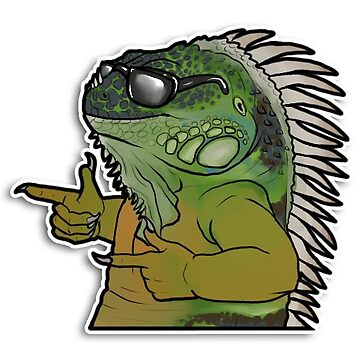 Artwork thumbnail, Cool Iguana by Taterbunny