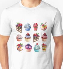 Cupcake and Ice Cream Unisex T-Shirt