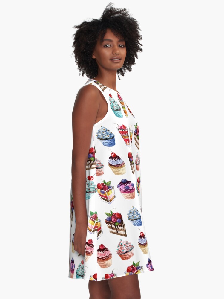 Alternate view of Cupcake and Ice Cream A-Line Dress