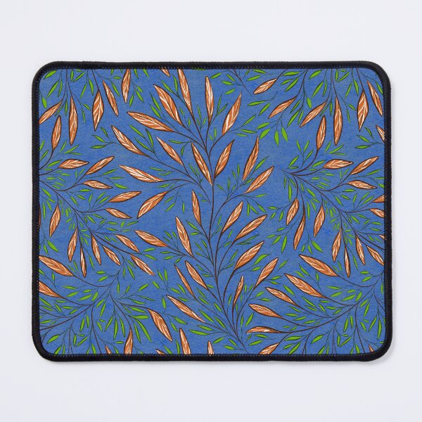 Item preview, Leaves pattern - dark blue designed and sold by Limones-Design.