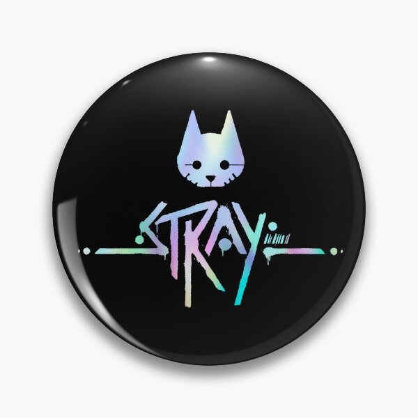 Item preview, The Stray Game Logo in Holographic Iridescent Rainbow designed and sold by LuxeHurricane.