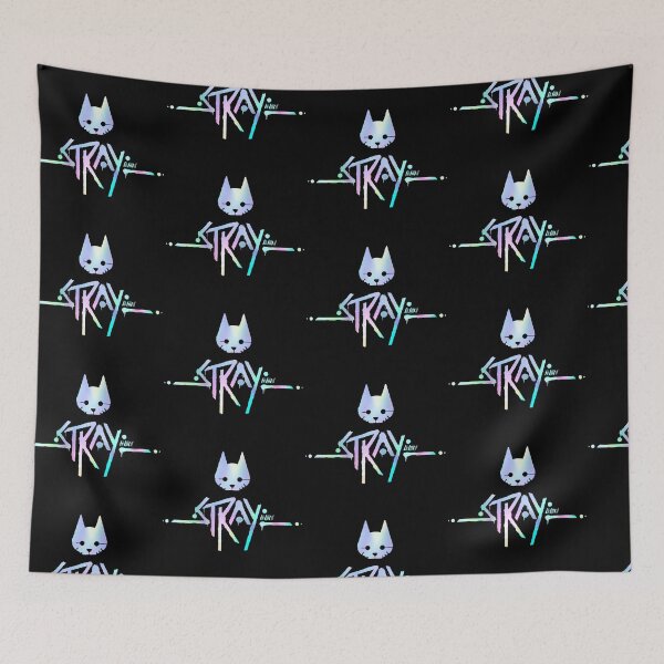 Item preview, The Stray Game Logo in Holographic Iridescent Rainbow designed and sold by LuxeHurricane.