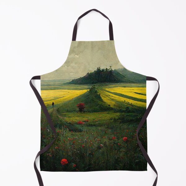 Item preview, Peaceful Yellow Field | Green Trail designed and sold by Kazaiart.