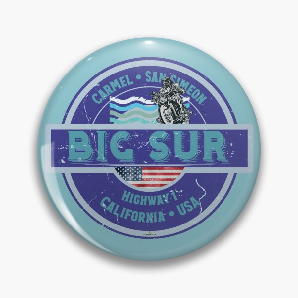 Item preview, Big Sur California USA Highway 1 Motorcycle Sticker T-Shirt 02 designed and sold by OuterShellUK.