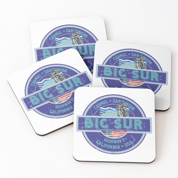 Item preview, Big Sur California USA Highway 1 Motorcycle Sticker T-Shirt 02 designed and sold by OuterShellUK.