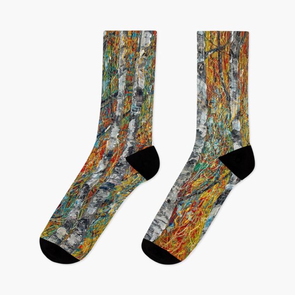 Artikelvorschau, Birkengemälde Mystischer Wald von OLena Art entworfen und verkauft von Rocky Mountain Artistry.