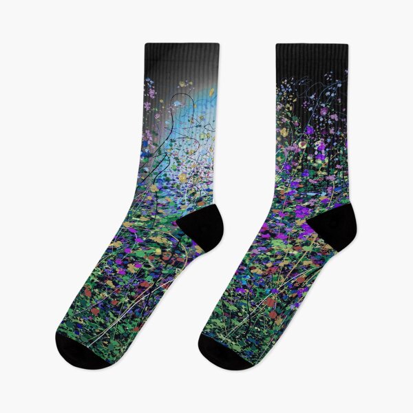 Item preview, Blue Moon and Flower Meadow designed and sold by Rocky Mountain Artistry.