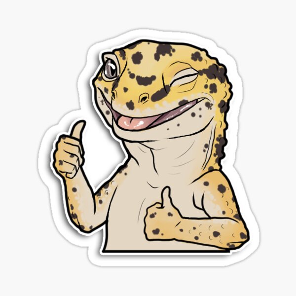 Gecko lizard cottagecore Sticker – VulgrCo