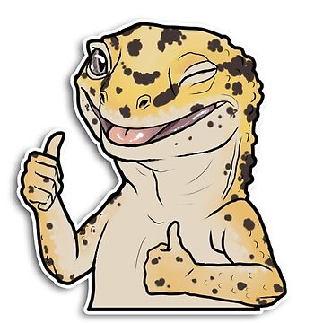 Artwork thumbnail, Leopard Gecko Thumbs-Up by Taterbunny