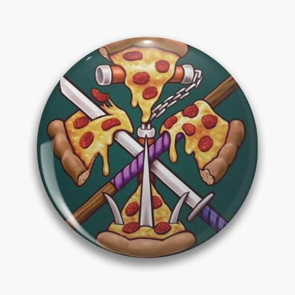 Artikelvorschau, Pizza mit einem Ninja-Schwert erstochen entworfen und verkauft von angel ml.
