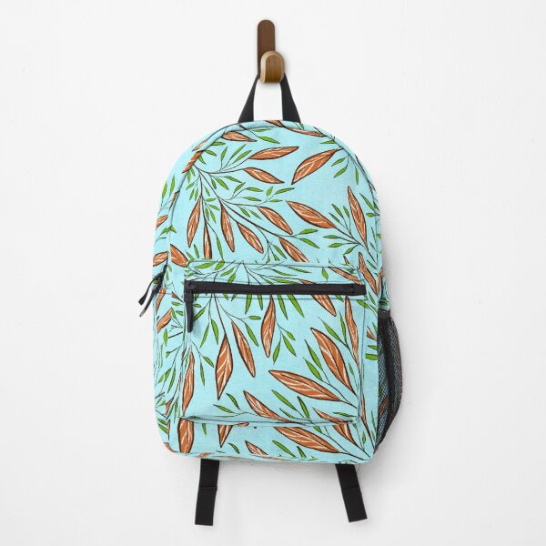 Item preview, Leaves pattern - light blue designed and sold by Limones-Design.