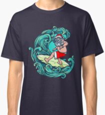 Christmas Surfers Shirt Santa Surfing T-Shirt Classic T-Shirt