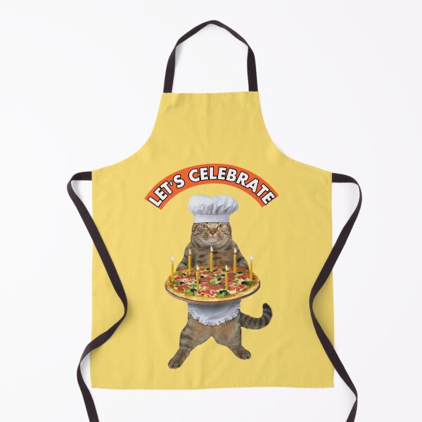 Item preview, Happy birthday, funny pizza cat birthday, cat chef birthday designed and sold by avit1.